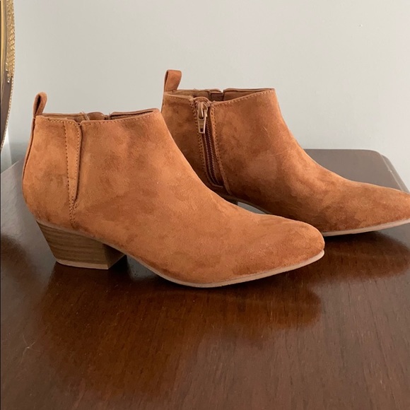 Old Navy Shoes - Faux-suede booties - worn only once